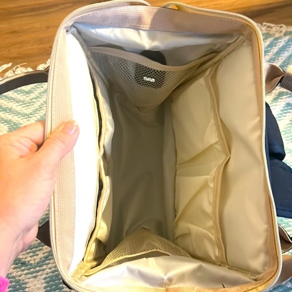 Navy Baby Diaper Backpack Tote - Versatile Baby Bag